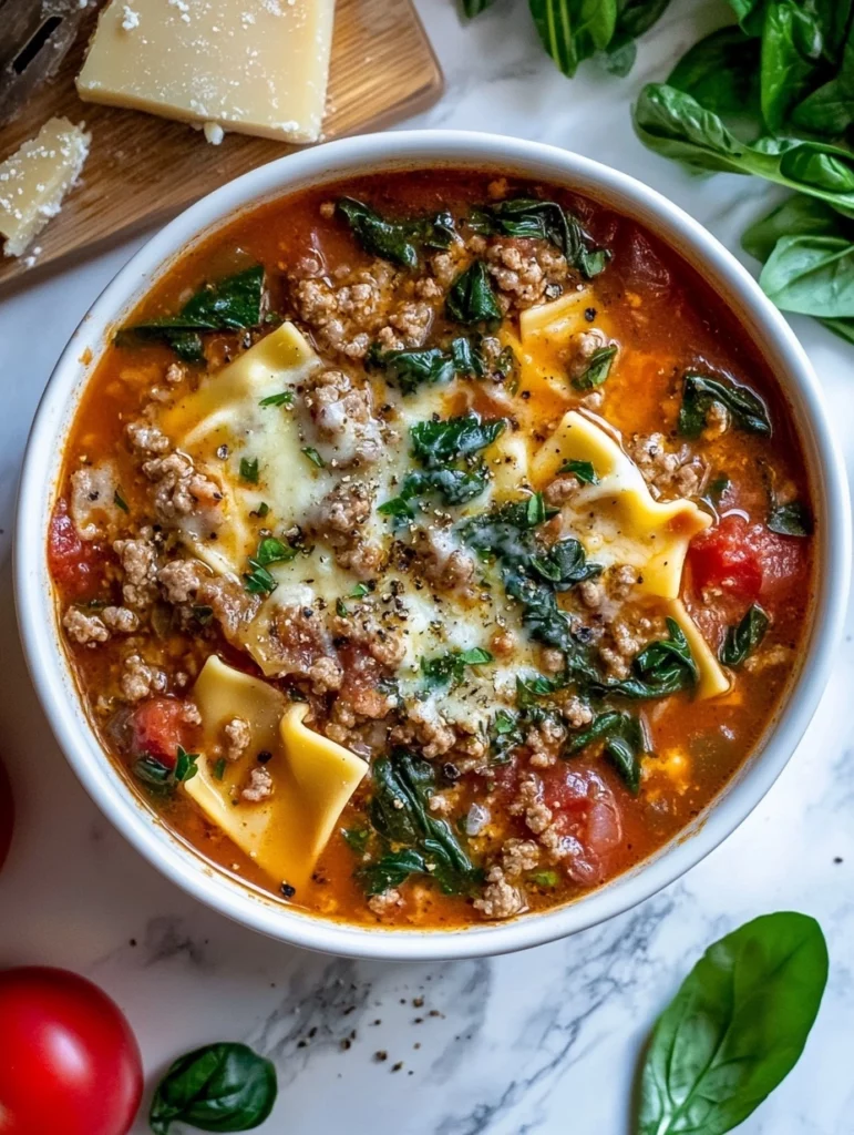 Gluten Free Lasagna Soup – Cozy One-Pot Dinner Recipe 1 Gluten Free Lasagna Soup1