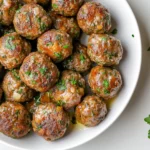 Keto Garlic Butter Meatballs
