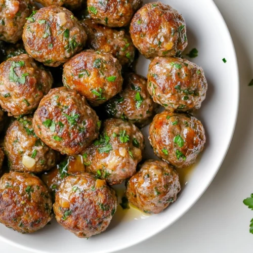 Keto Garlic Butter Meatballs