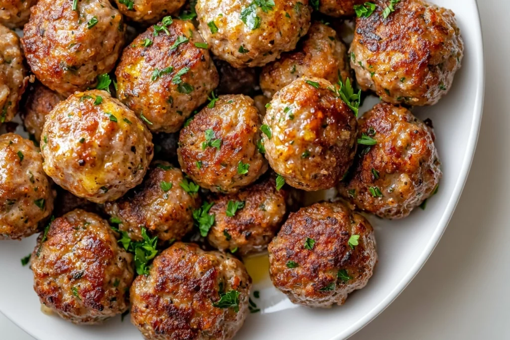 Keto Garlic Butter Meatballs1
