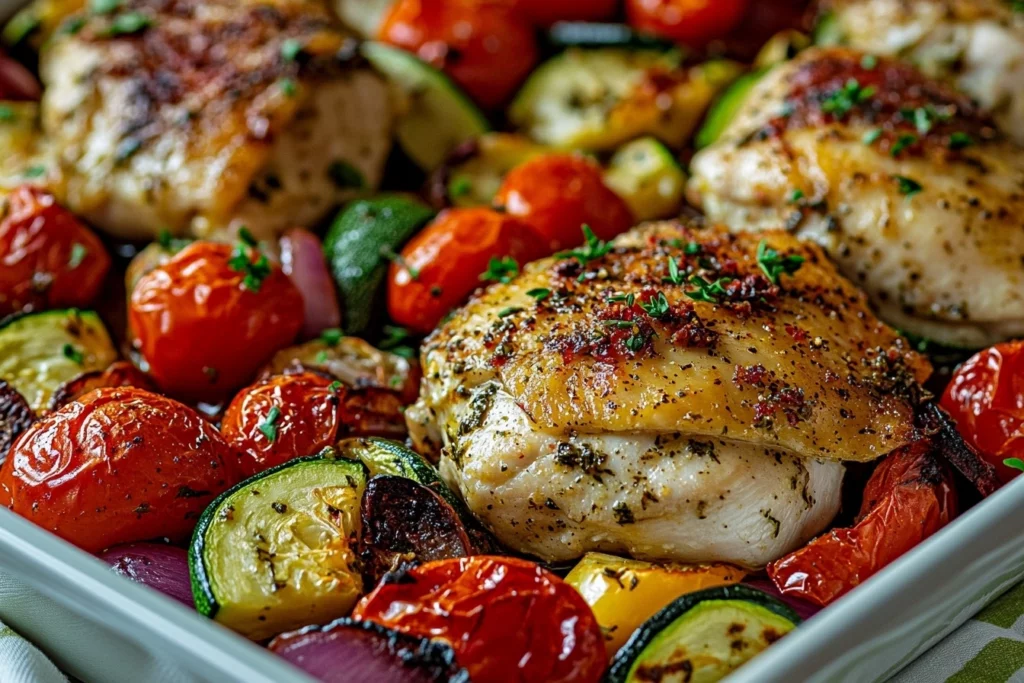 Sheet Pan Mediterranean Chicken Zucchini – Easy &Amp; Healthy 1 Mediterranean Chicken &Amp; Zucchini1