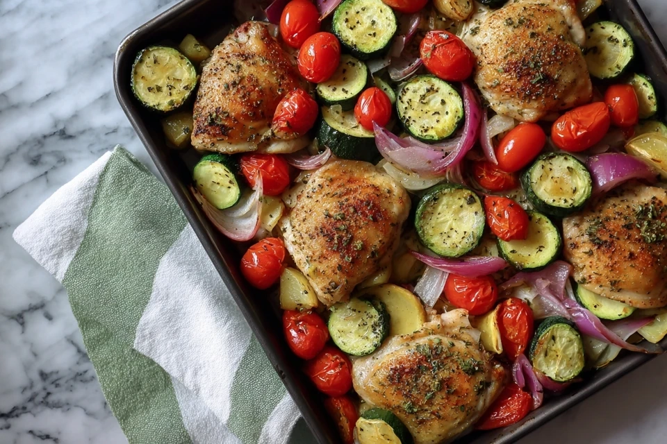 Sheet Pan Mediterranean Chicken Zucchini – Easy &Amp; Healthy 2 Mediterranean Chicken &Amp; Zucchini2