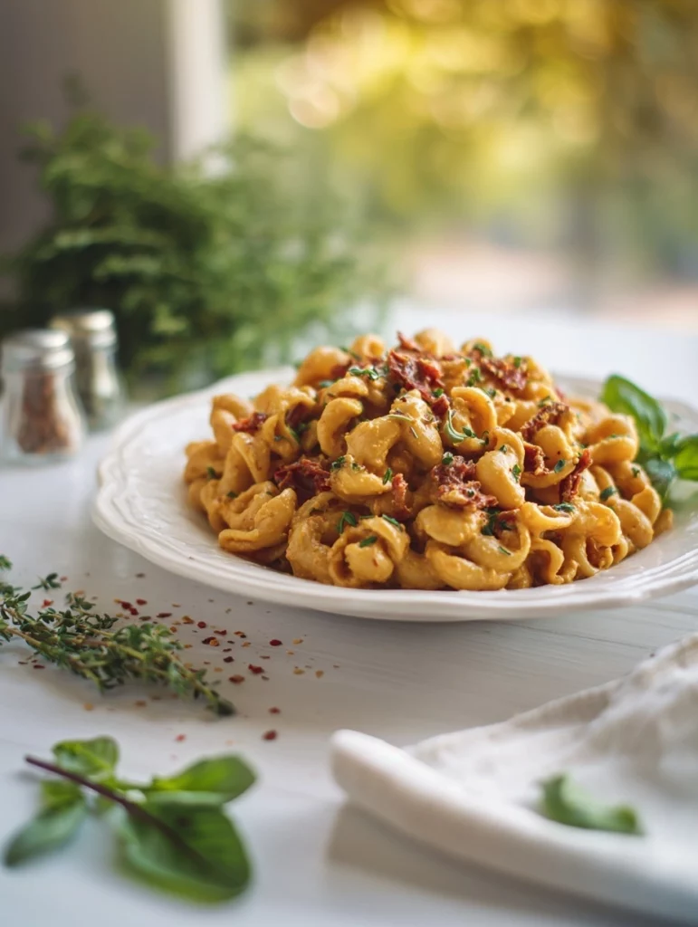 Sun-Dried Tomato Vegan Pasta – Creamy Plant-Based Dinner 1 Sun-Dried Tomato Vegan Pasta1