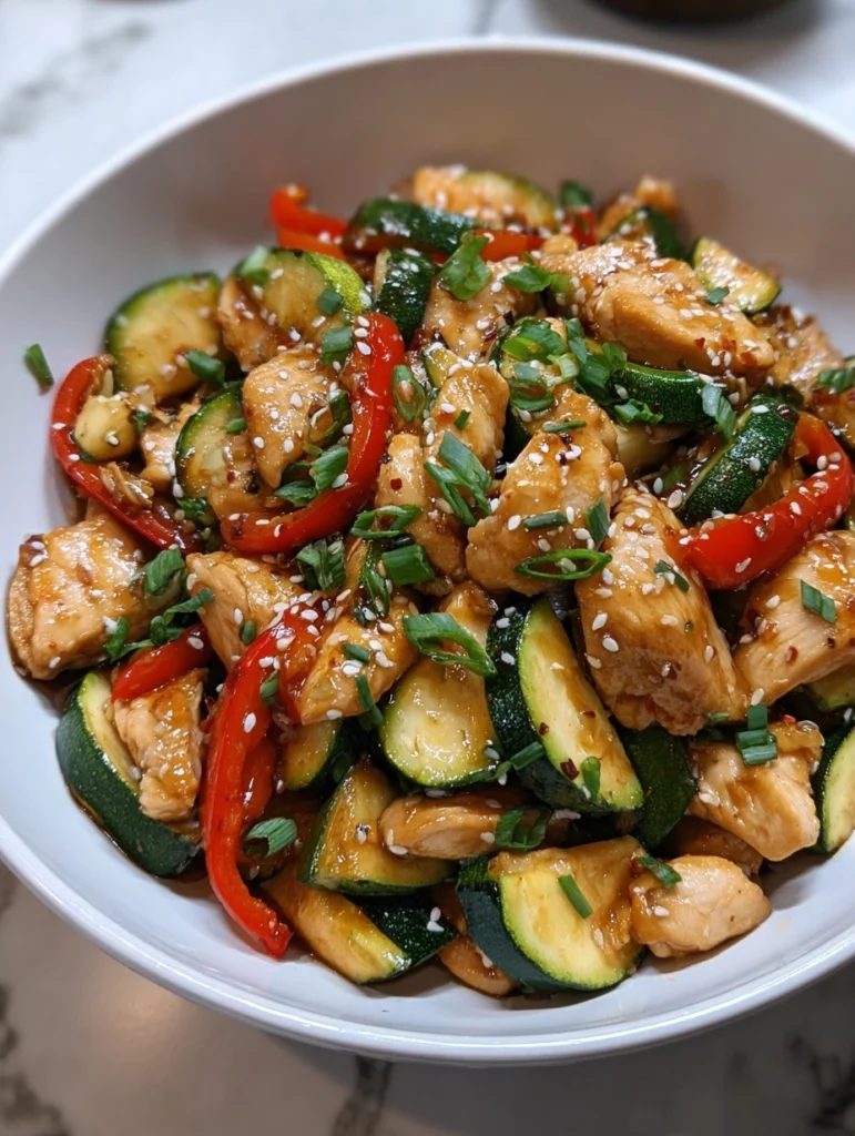 Chicken Zucchini Stir Fry1