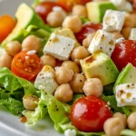 Chickpea Feta Avocado Salad