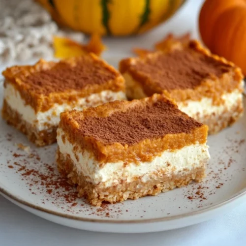 Healthy Pumpkin Cheesecake Bars – Easy Guilt-Free Dessert 2 Healthy Pumpkin Cheesecake Bars