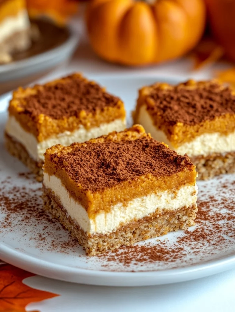 Healthy Pumpkin Cheesecake Bars – Easy Guilt-Free Dessert 1 Healthy Pumpkin Cheesecake Bars1