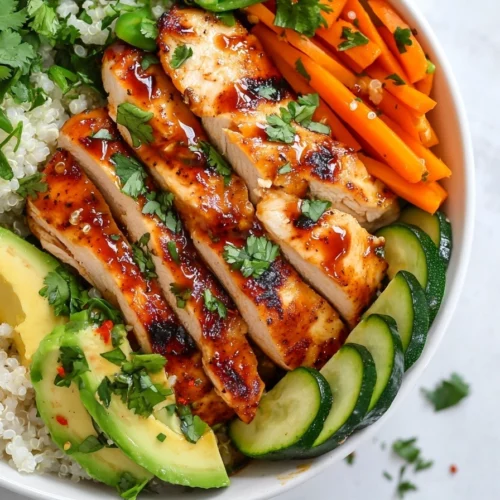Healthy Hot Honey Chicken Bowl With Quinoa &Amp; Veggies – Meal Prep Favorite 2 Hot Honey Chicken Bowl