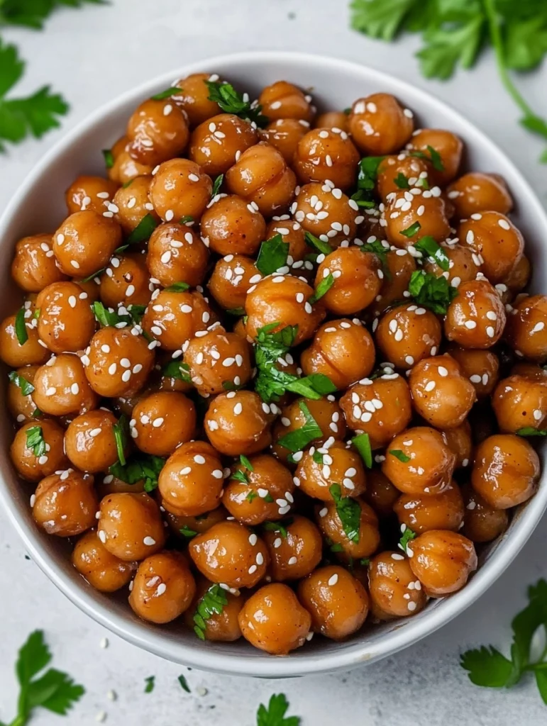 Sticky Sesame Chickpeas – Easy Vegan Dinner Recipe 1 Sticky Sesame Chickpeas1