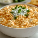 Healthy Crockpot Buffalo Chicken Dip