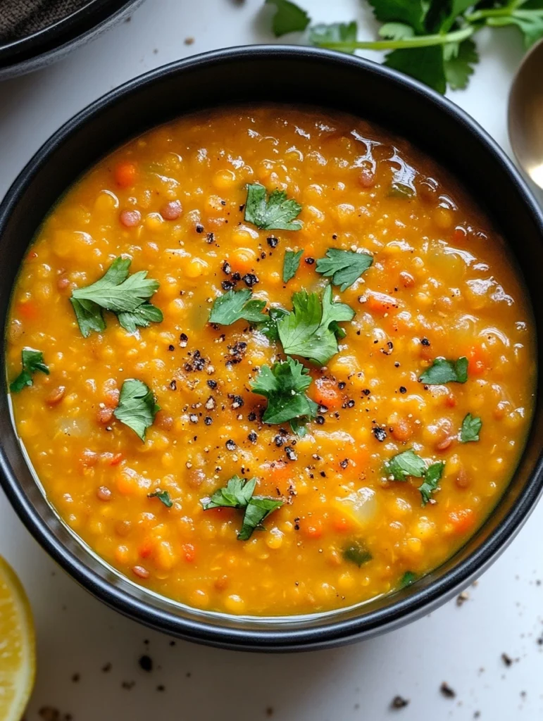 Anti-Inflammatory Red Lentil Soup Recipe 1 Red Lentil Soup1