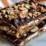 Peanut Butter Chocolate Greek Yogurt Bark