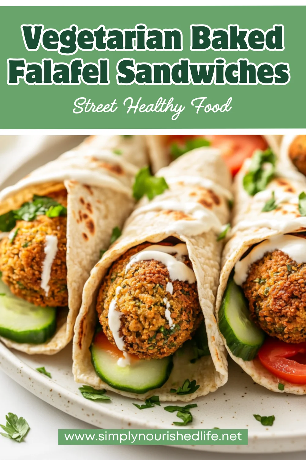 Baked Falafel Sandwiches