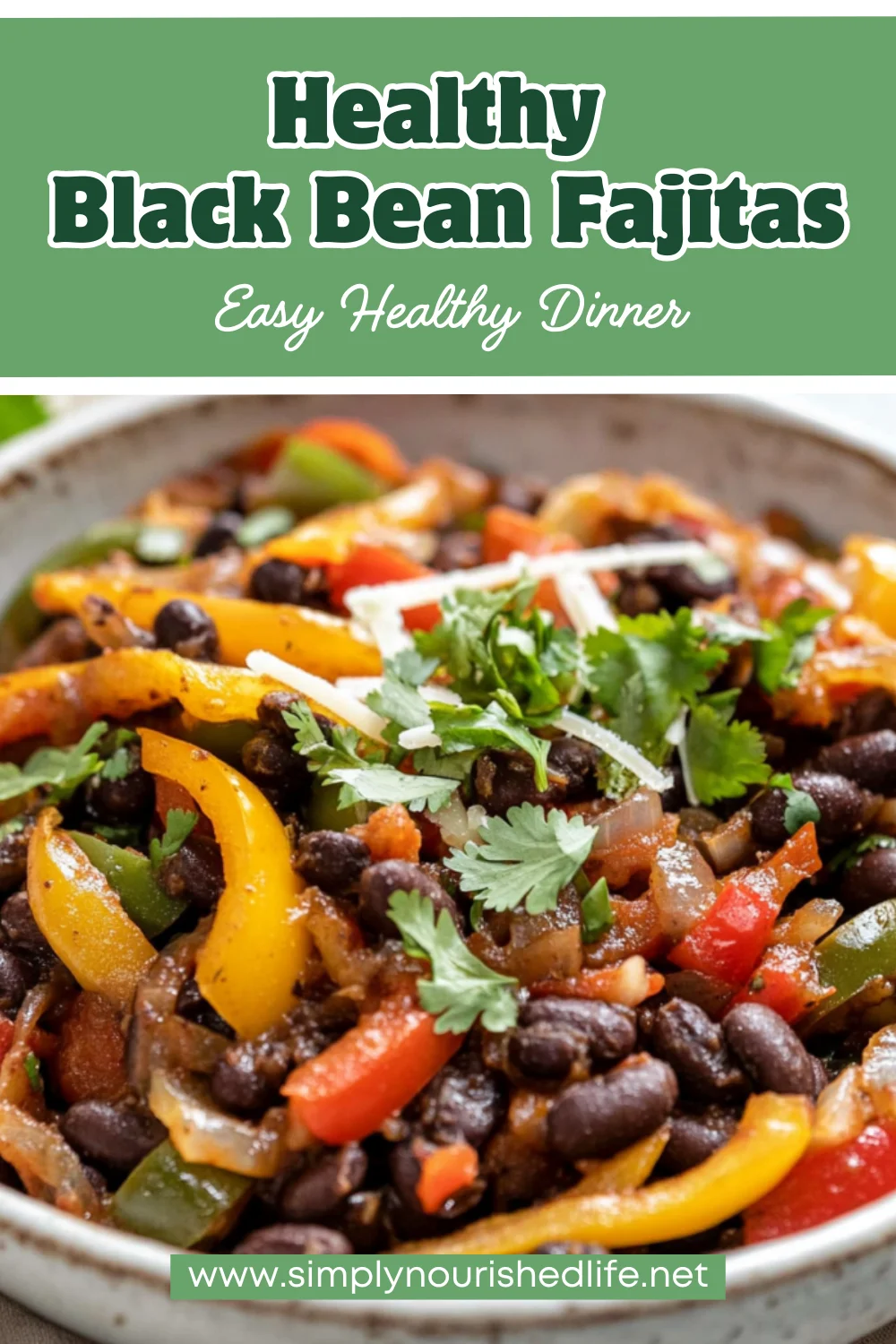 Quick &Amp; Healthy Black Bean Fajita Skillet For Two 1 Black Bean Fajita Skillet