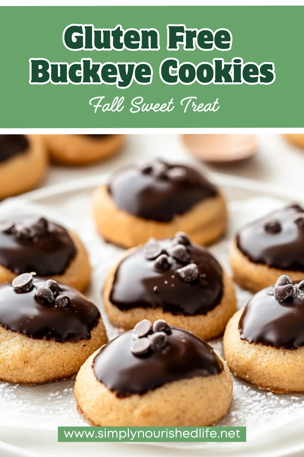 Gluten Free Buckeye Cookies With Chocolate - A No-Bake Treat 1 Buckeye Cookies With Chocolate