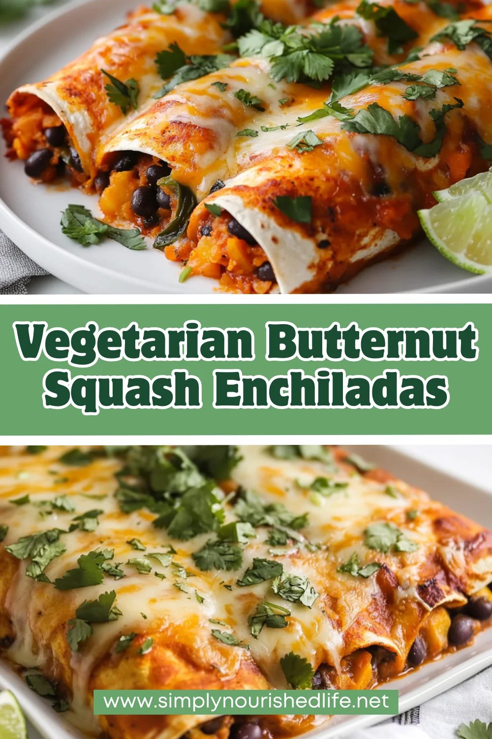 Butternut Squash Enchiladas