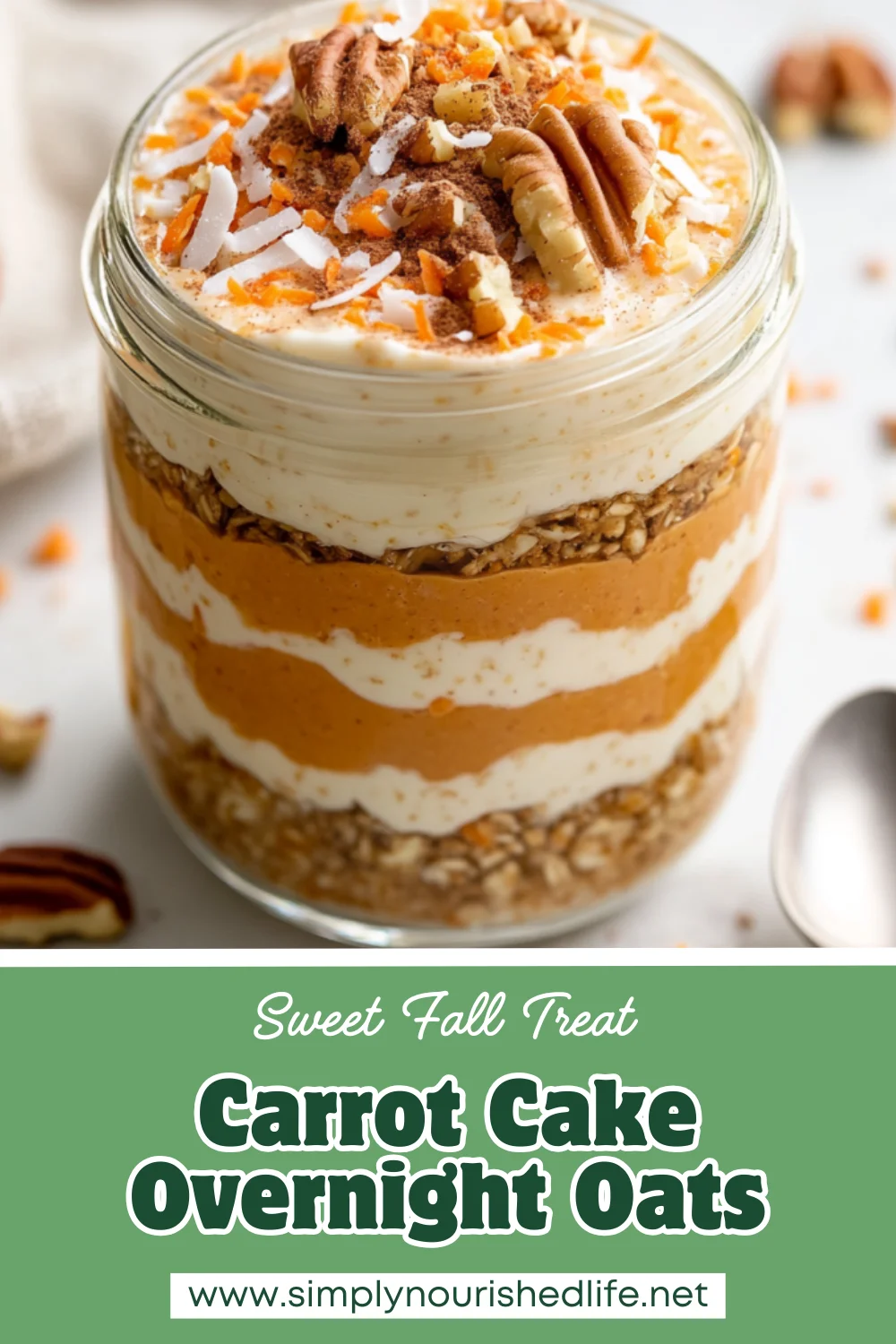 Carrot Cake Overnight Oats: A Healthy, No-Cook Breakfast Delight 1 Carrot Cake Overnight Oats