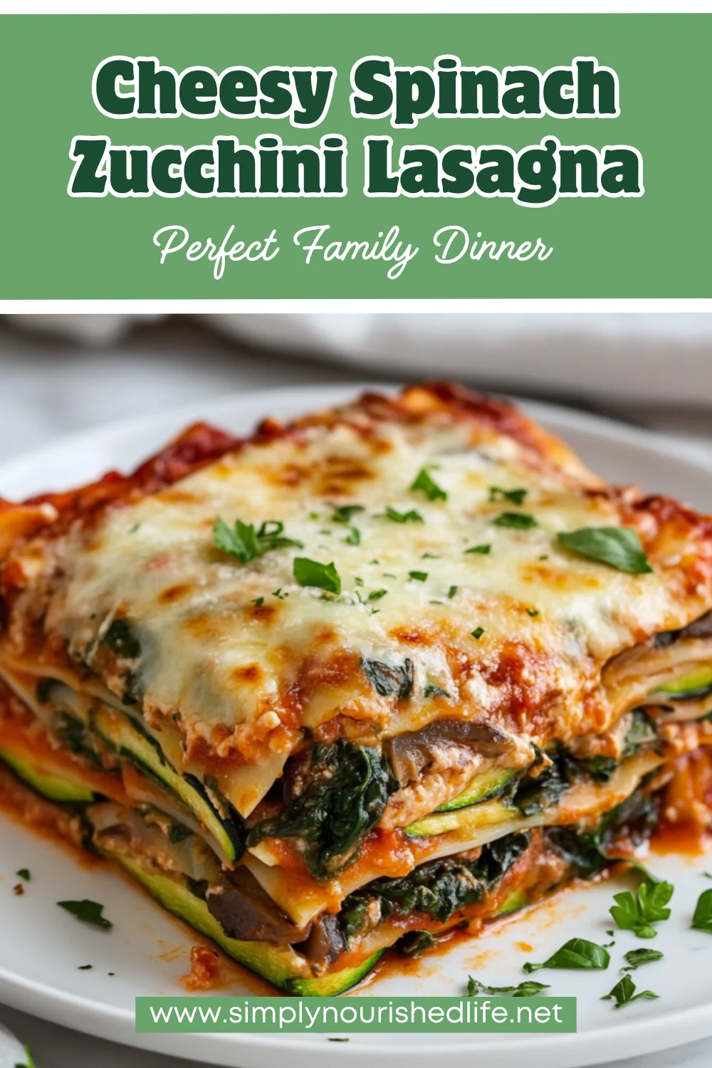 Cheesy Spinach Zucchini Lasagna: Healthy, Flavorful, Easy Recipe 1 Cheesy Spinach Zucchini Lasagna