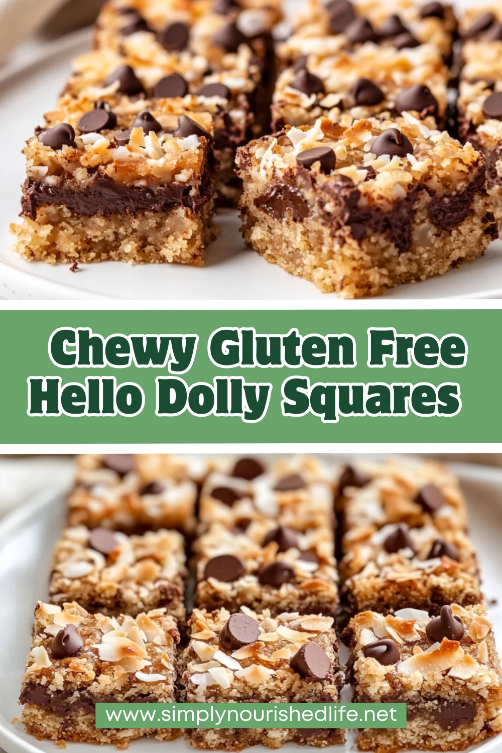 Gluten Free Hello Dolly Squares