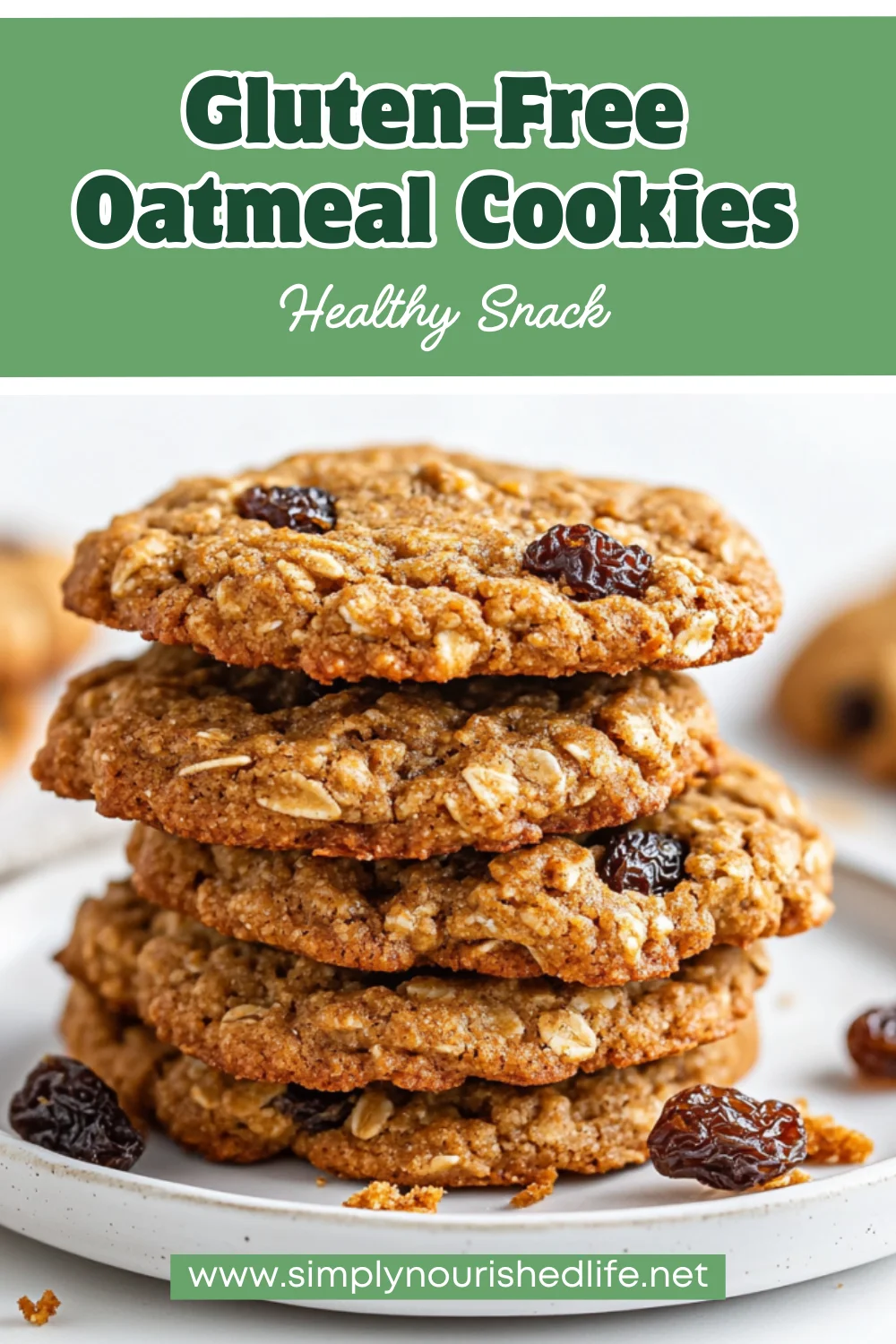 Gluten-Free Oatmeal Cookies With Raisins