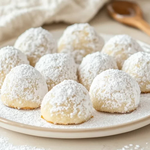 Delicious Gluten-Free Snowball Cookies Perfect For The Holidays 2 Gluten-Free Snowball Cookies Coated In Powdered Sugar On A White Plate With Extra Sugar Dusted Around, Festive And Inviting.