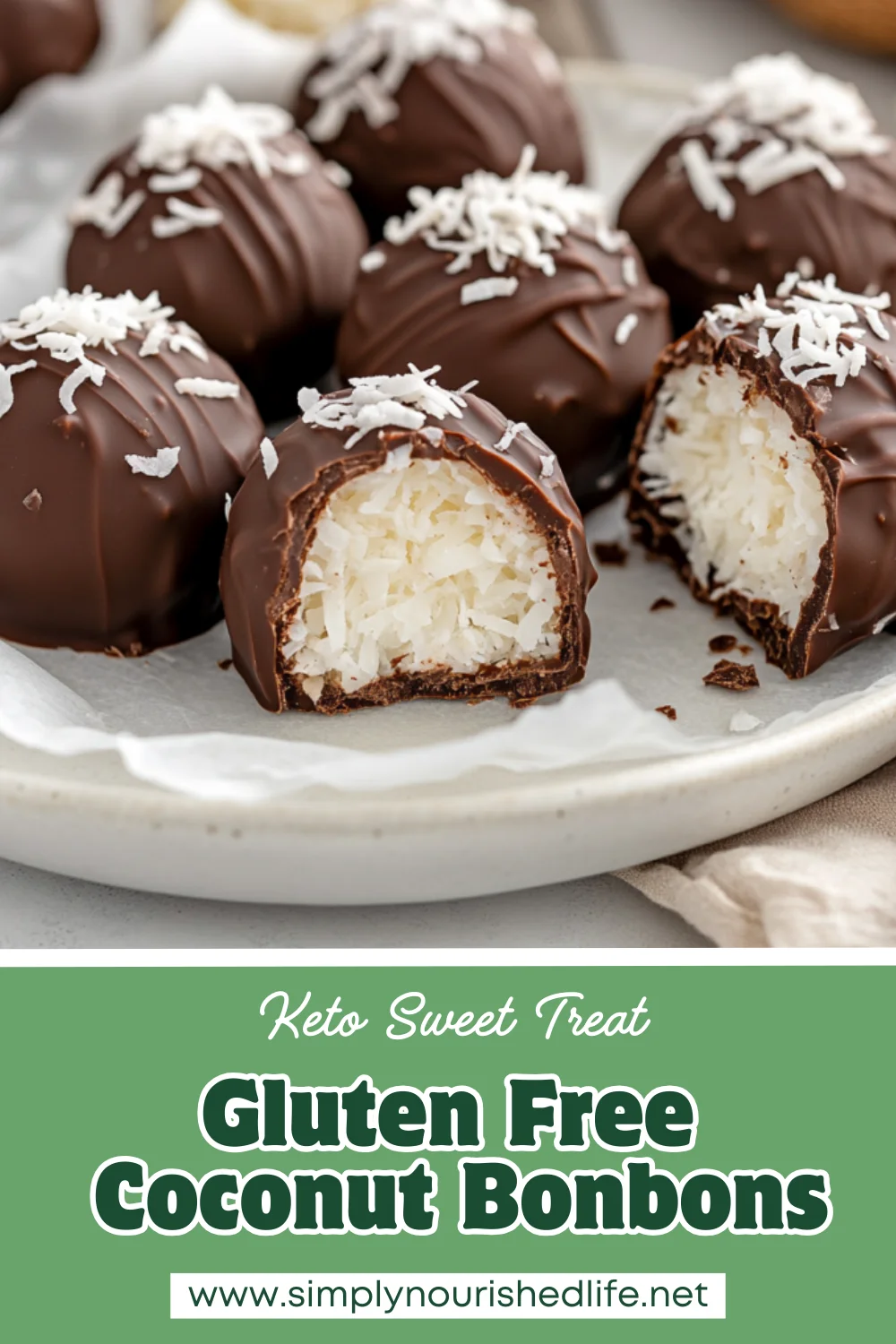 Gluten Free Coconut Bonbons: Easy No-Bake Chocolate Treats 1 Homemade Coconut Bonbons