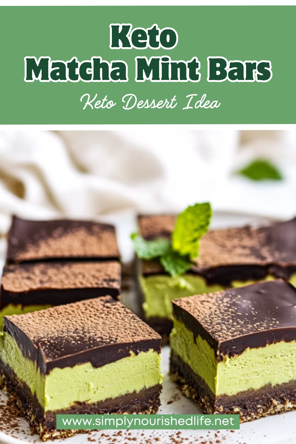 No-Bake Keto Matcha Mint Bars: A Sweet, Healthy Treat 1 Keto Matcha Mint Bars