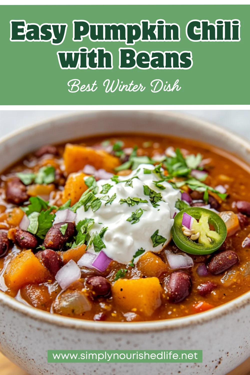 Pumpkin Chili With Beans