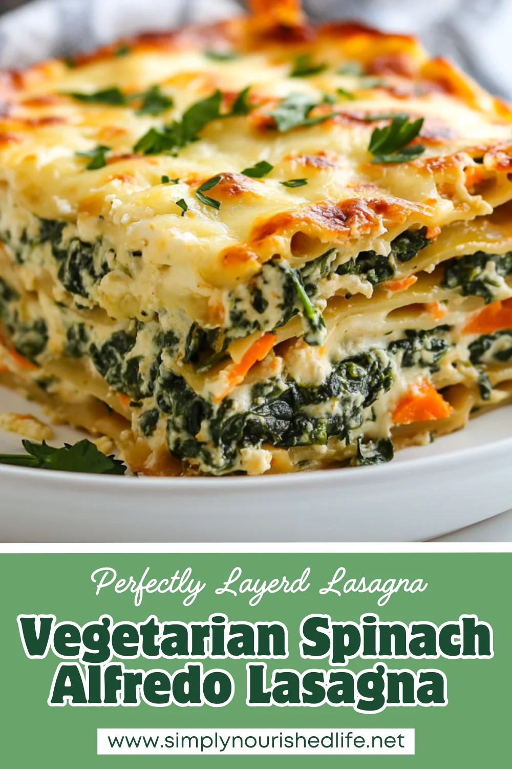 Spinach Alfredo Lasagna