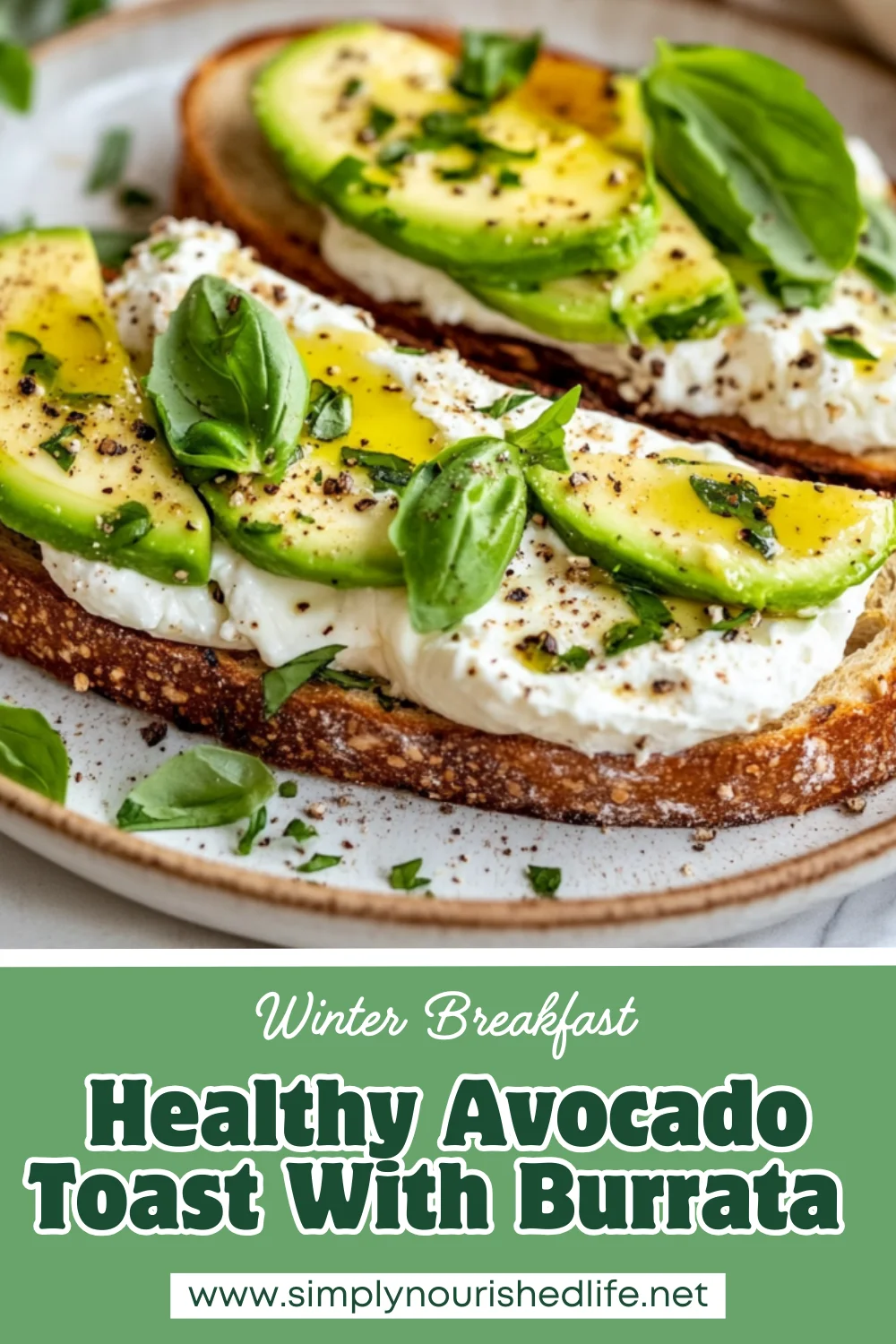 Avocado Toast With Burrata