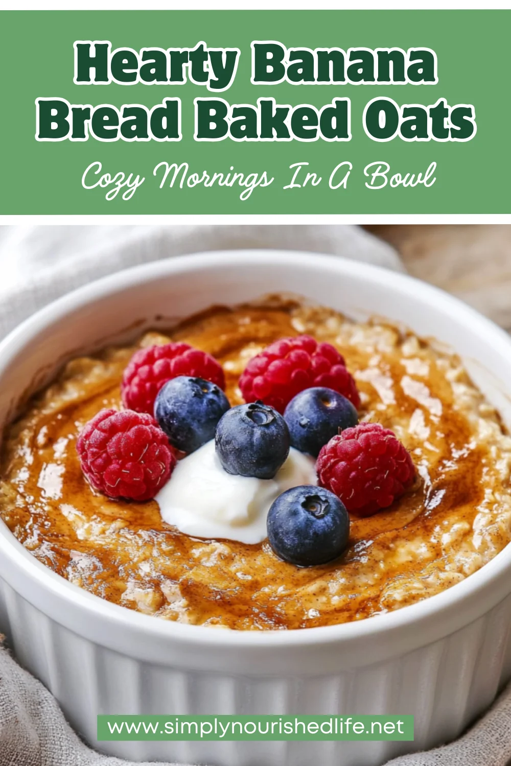 Banana Bread Baked Oats