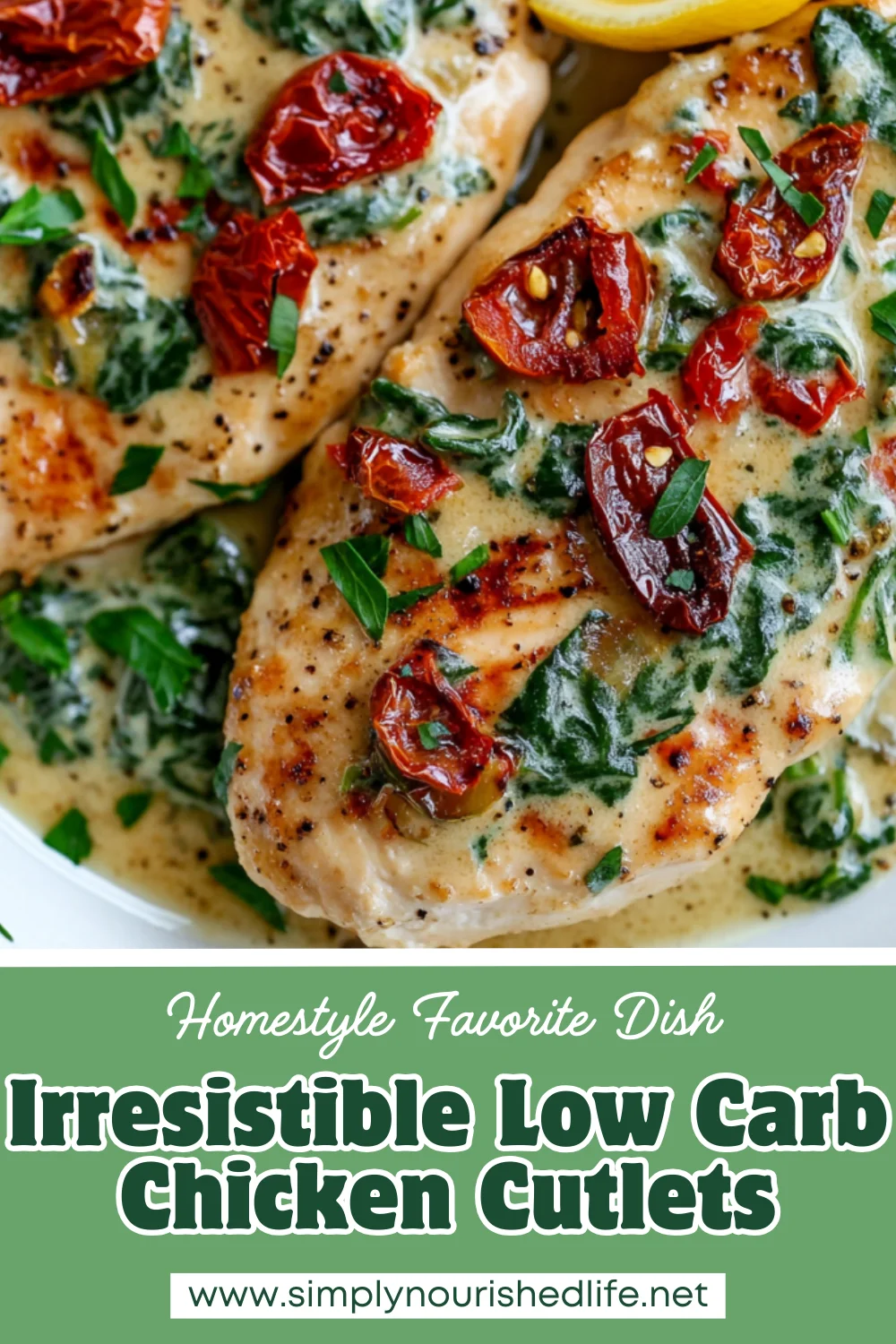 Healthy Chicken Cutlets With Creamy Spinach Sauce In 20 Minutes 1 Chicken Cutlets With Creamy Spinach Sauce