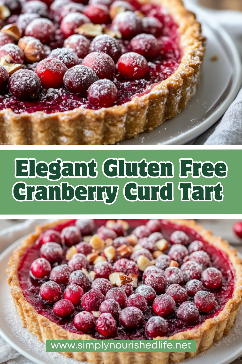Cranberry Curd Tart With Hazelnut Crust: A Healthy Dessert Win 1 Cranberry Curd Tart
