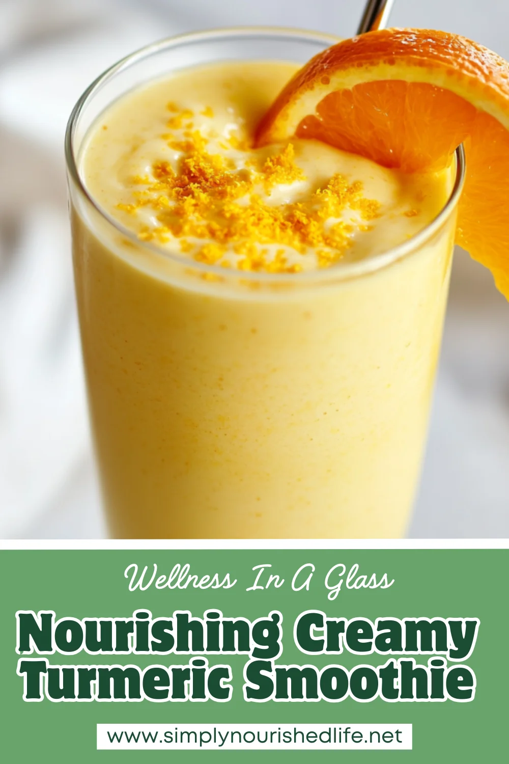 Creamy Turmeric Smoothie With Orange