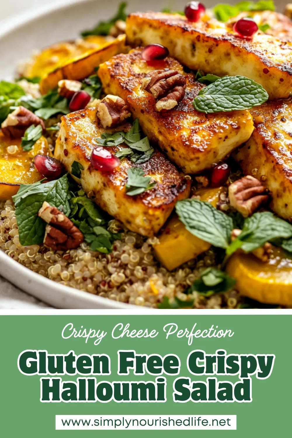Crispy Halloumi Salad With Green Tahini Dressing 1 Crispy Halloumi Salad
