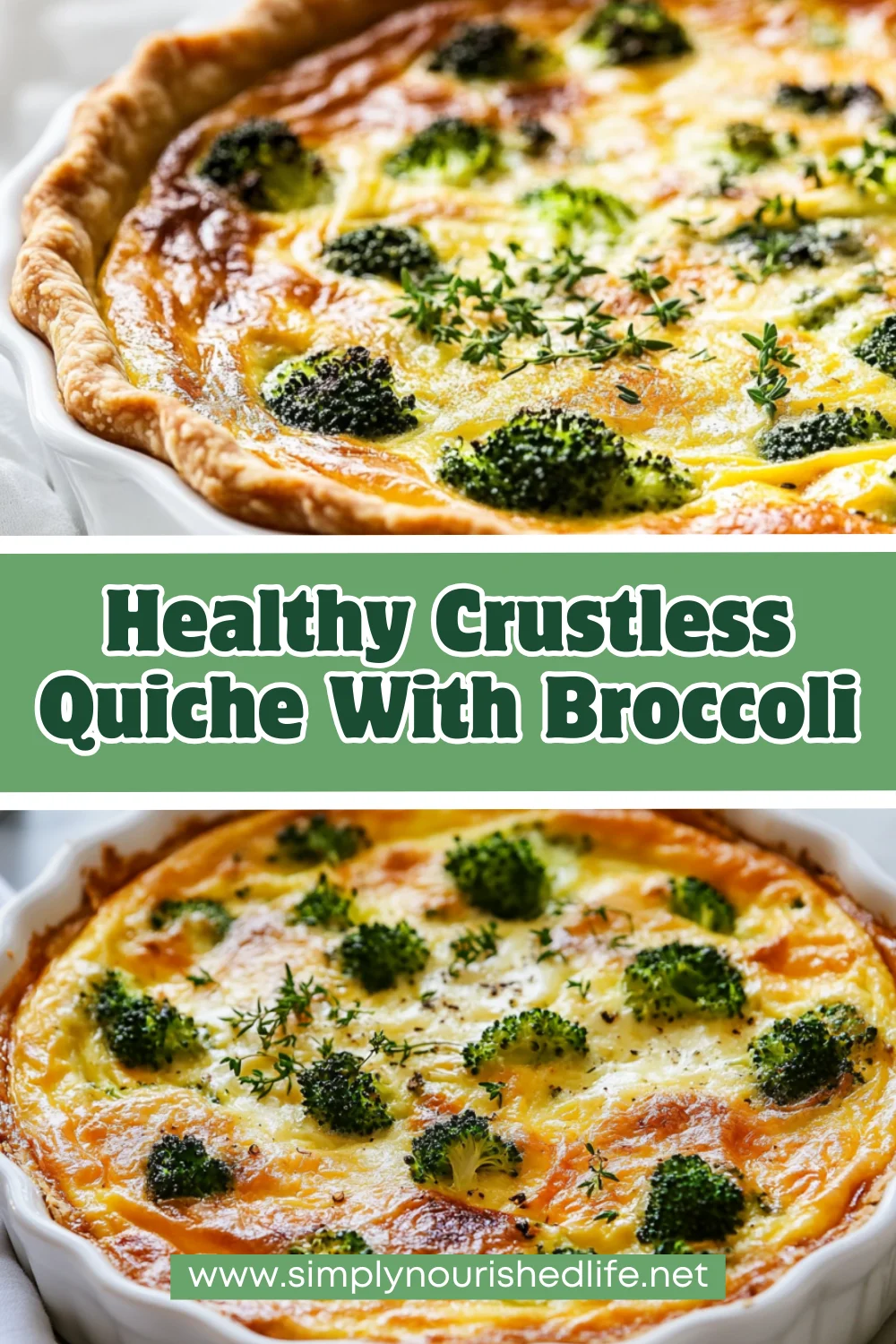 Crustless Quiche With Broccoli: Easy, Healthy, And Gluten-Free 1 Crustless Quiche With Broccoli