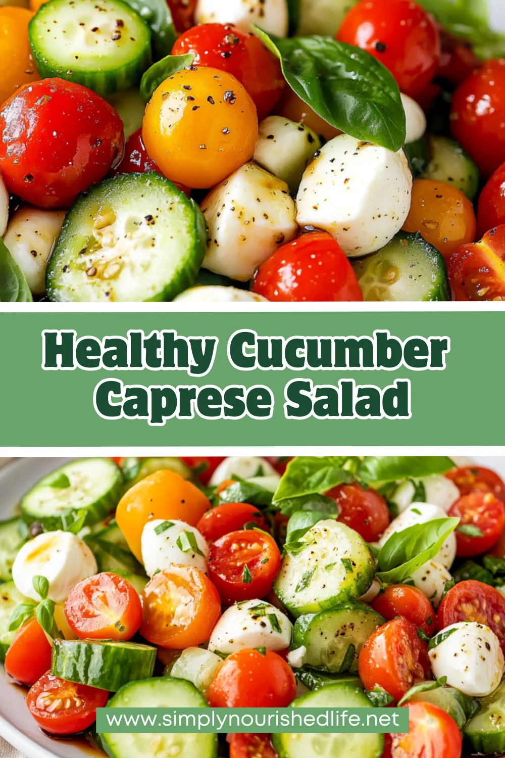 Cucumber Caprese Salad
