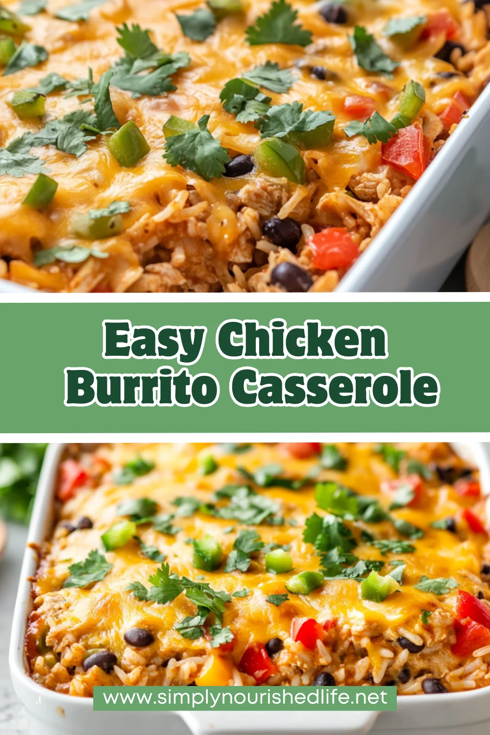 Easy Chicken Burrito Casserole