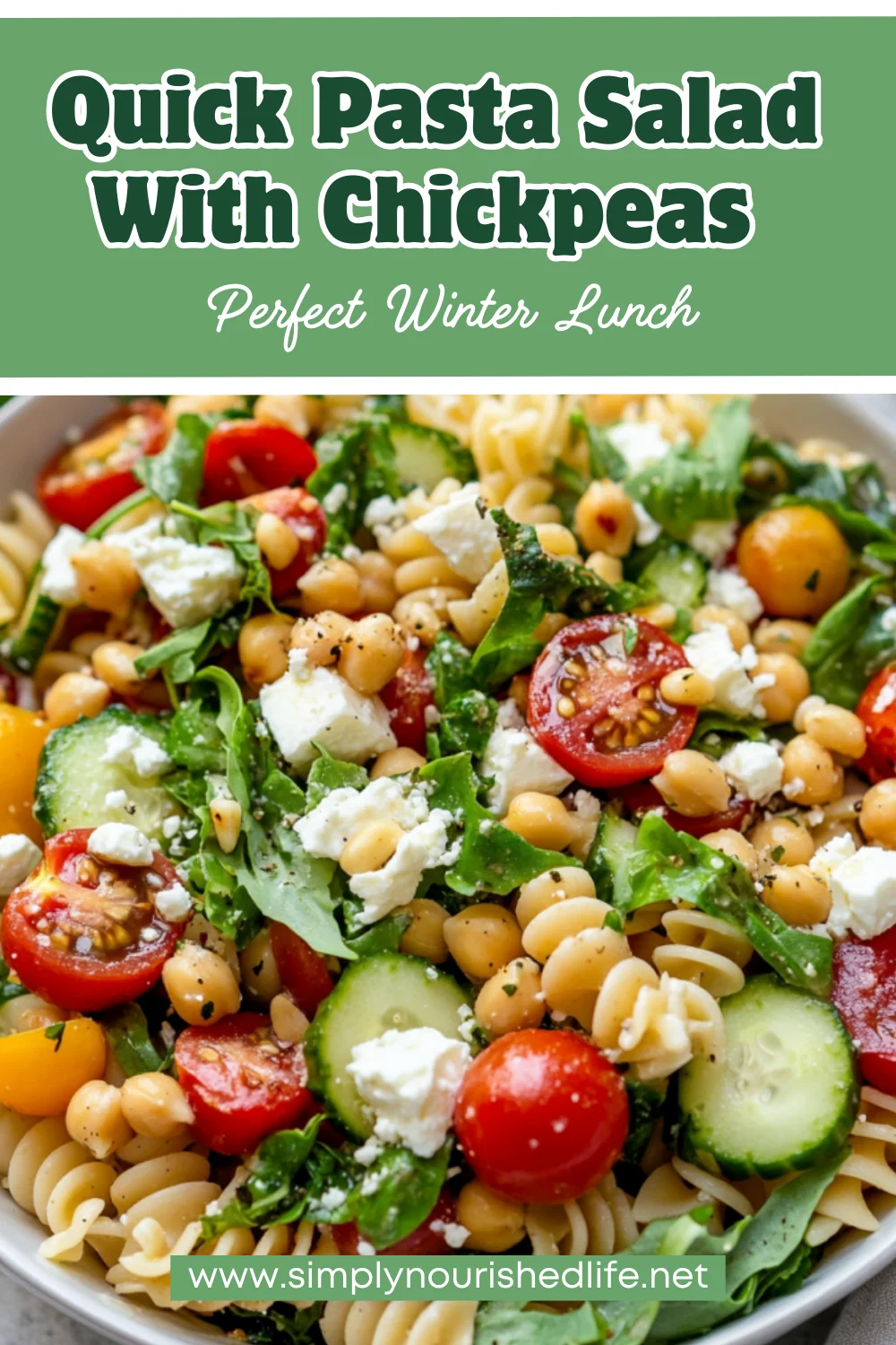 Easy Pasta Salad With Chickpeas: A Healthy, Flavorful Recipe 1 Easy Pasta Salad With Chickpeas