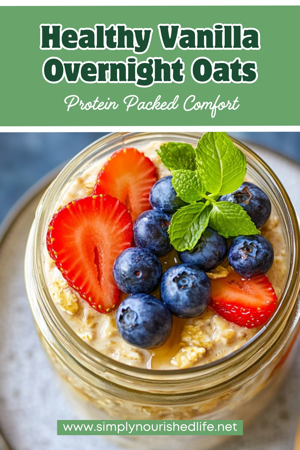 Easy Vanilla Overnight Oats