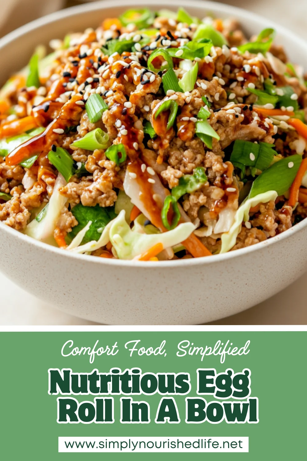 The Best Egg Roll In A Bowl Recipe (Quick, Easy And Healthy!) 1 Egg Roll In A Bowl