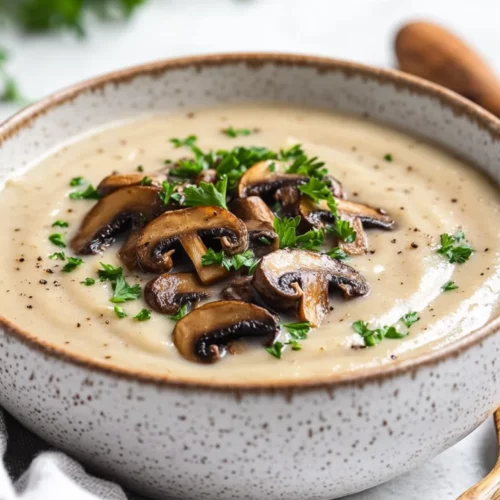 Gluten-Free Cream Of Mushroom Soup: Easy &Amp; Healthy Recipe 2 Bowl Of Gluten-Free Cream Of Mushroom Soup Garnished With Sautéed Mushrooms And Parsley
