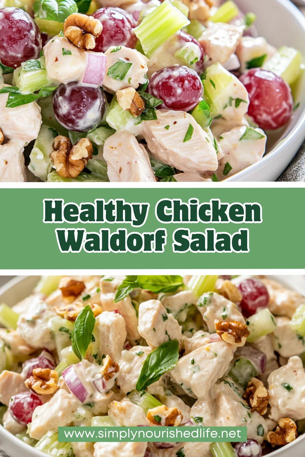 Healthy Chicken Waldorf Salad