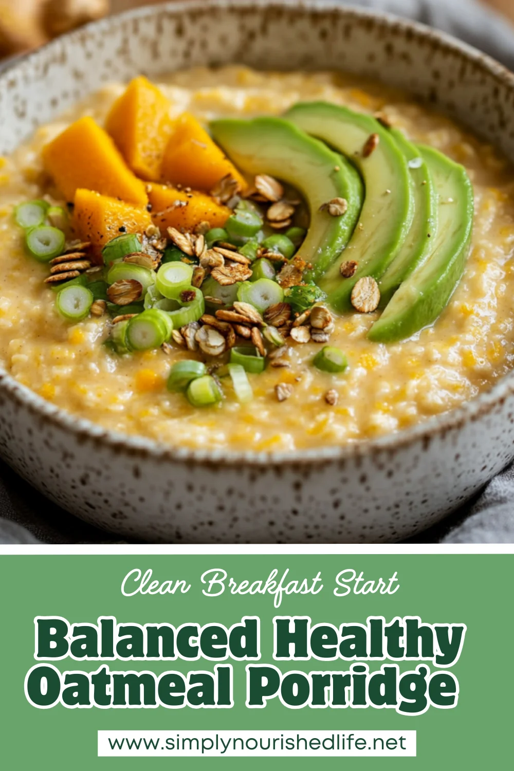 Healthy Oatmeal Porridge With Butternut Squash