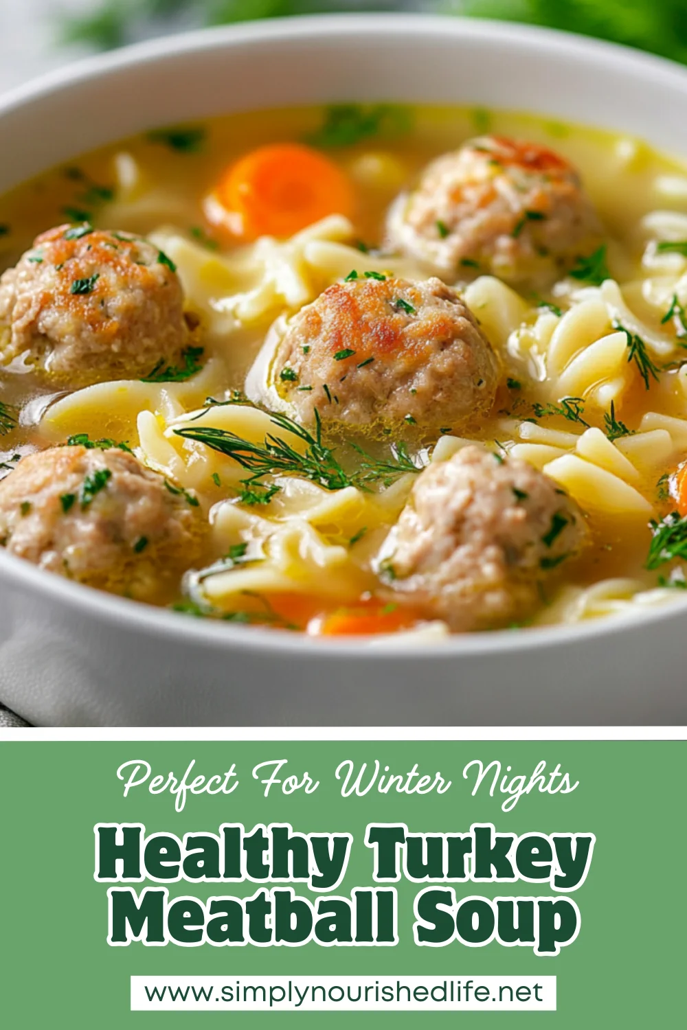 Healthy Turkey Meatball Soup
