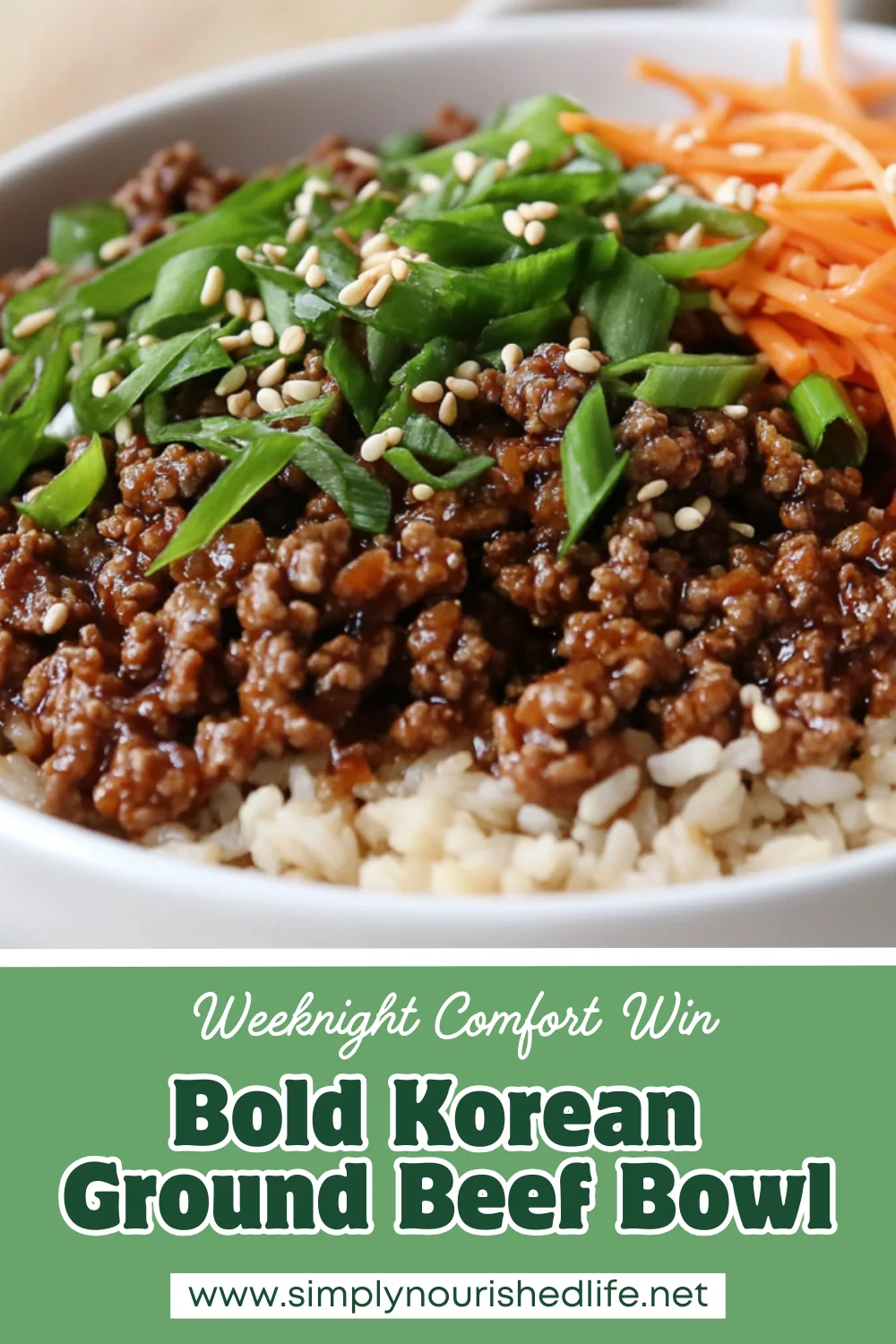 Korean Ground Beef Bowl