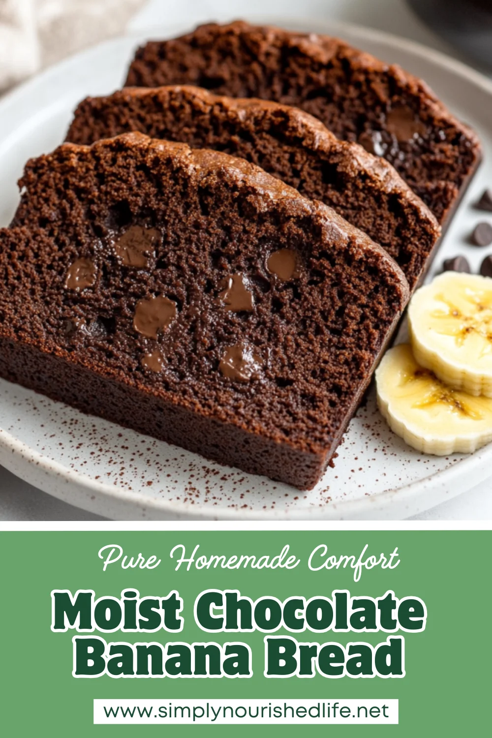 Moist Chocolate Banana Bread Recipe: Healthy, Oil-Free, And Easy 1 Moist Chocolate Banana Bread