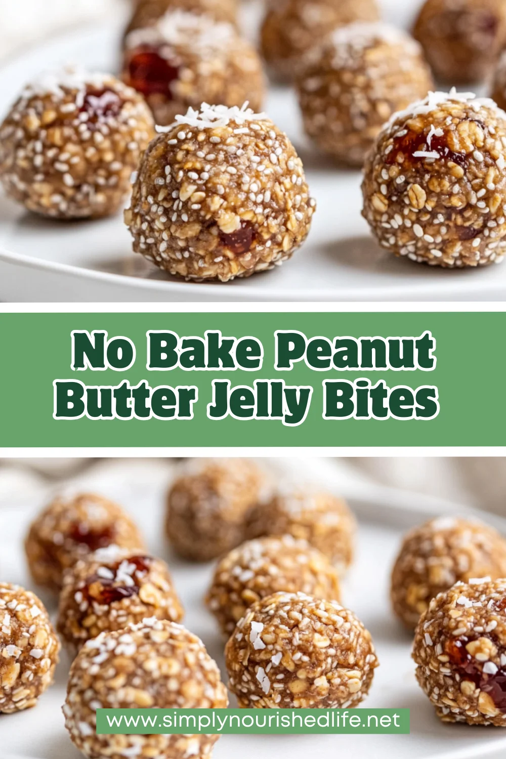 No-Bake Peanut Butter Jelly Bites