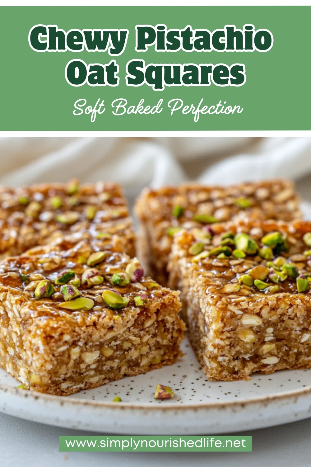 Pistachio Oat Squares