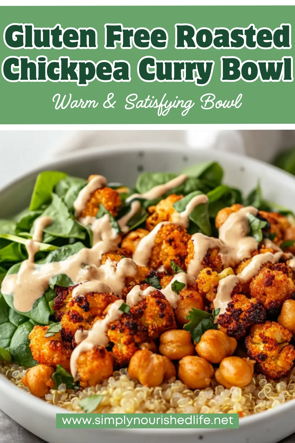 Roasted Chickpea Curry Bowl